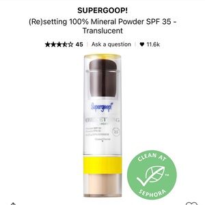 Supergoop Translucent SPF Powder